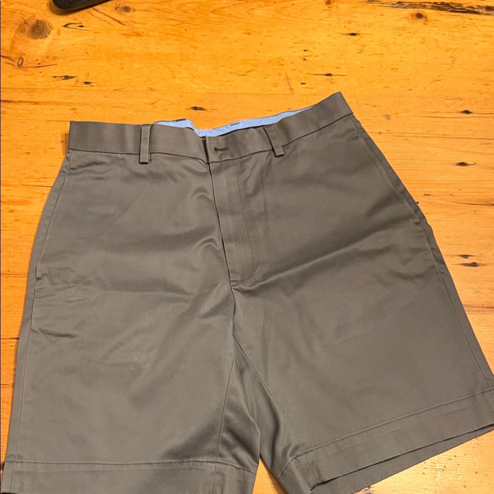 Brooks Brothers Dark Brown Flat Front Shorts